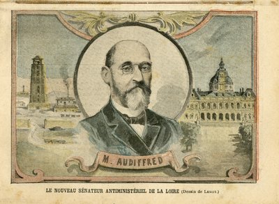 Illustration in Le Pelerin, 06/11/04 - The new anti-ministerial Senator of the Loire - Senator Audiffred Honore (1840-1917) by Achille Lemot