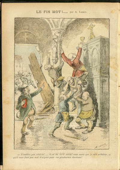 Antisemitism, Religion Faith, Catholic Catholicism - Separation of Church and State, Inventories/Reactions to Inventories - Jew by Achille Lemot