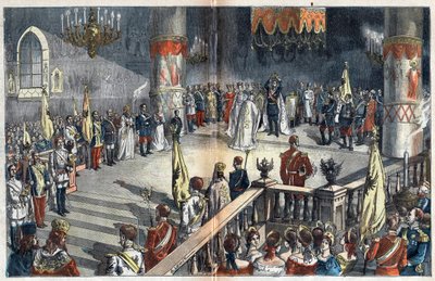The Coronation of Czar Nicholas II by Achille Lemot