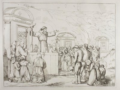 The Friday Preach in Colosseum by Achille Pinelli