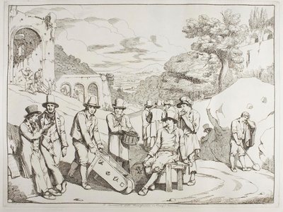 Workers of Beneficence in Campio Vaccino by Achille Pinelli