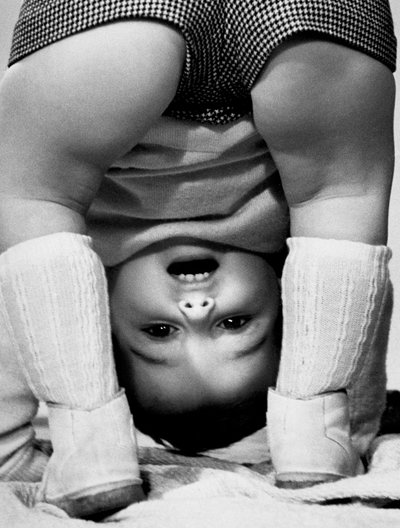 Child Bending Over, Italy by Achille Villani