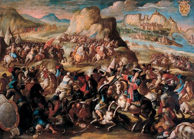 The Battle of Oran by Acisclo Antonio Palomino de Castro y