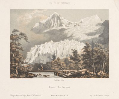 View of Mont Blanc from the Col des Montets by Ad. Cuvillier