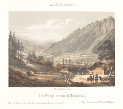 View of the Col de Balme Pass by Ad. Cuvillier