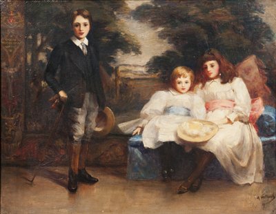 The Three Children of the 4th Marquis of Cholmondeley by Ada Holland