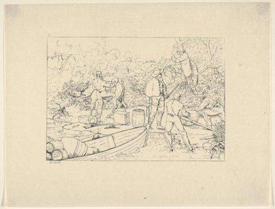 Smuggling of Medicines into the South from Confederate War Etchings, 1861-63 by Adalbert John Volck