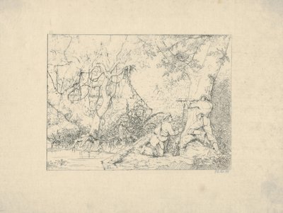 Vicksburg Canal from Confederate War Etchings by Adalbert John Volck