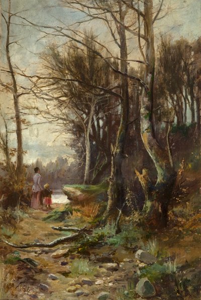 By the Side of the River, Blairgowrie by Adam Barnet Fairweather