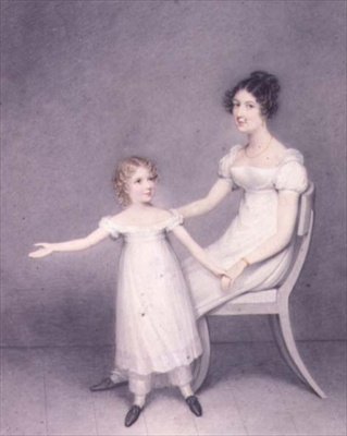 Lady Louth, Daughter of the 13th Baron Dunsany, with her Daughter by Adam Buck