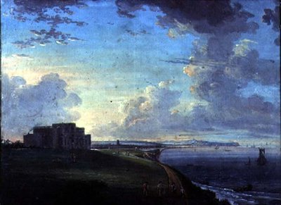 Highcliffe, near Christchurch, Dorset, the Seat of the Marquis of Bute, from the East by Adam Callander