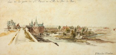 A View of the Porte Saint-Pierre in Lille by Adam Frans van der Meulen