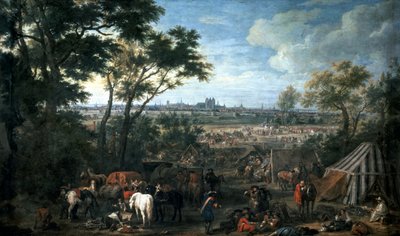 Army of Louis XIV laying siege on Tournai, by Adam Frans van der Meulen, France and Belgium by Adam Frans van der Meulen