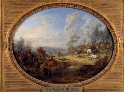 Cavalry Shock A battle under the rule of Louis XIV by Adam Frans van der Meulen