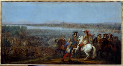Holland War: the passage of the Rhine on 12/06/1672 by Adam Frans van der Meulen