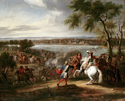 King Louis XIV of France Crossing the Rhine, 12th June 1672 by Adam Frans van der Meulen