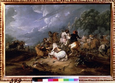 Cavalry Skirmish by Adam Frans van der Meulen