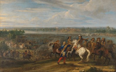Louis XIV Crossing into the Netherlands at Lobith by Adam Frans van der Meulen