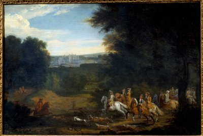 Louis XIV is Hunting by Adam Frans van der Meulen