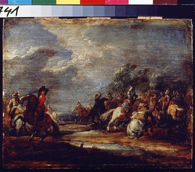A battle by Adam Frans van der Meulen