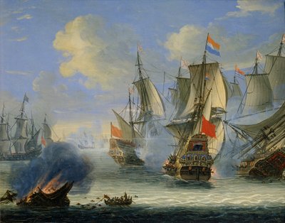 A Sea Battle, Late 17th or 18th Century by Adam Silo