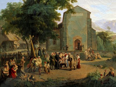 The Reestablishment of Worship After the Revolution by Adam Topffer
