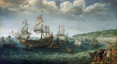 Boarding of Frederick I of Wittelsbach, Elector of the Palatinate, in the Ship 