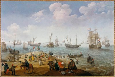 Fishing Scene by Adam Willaerts