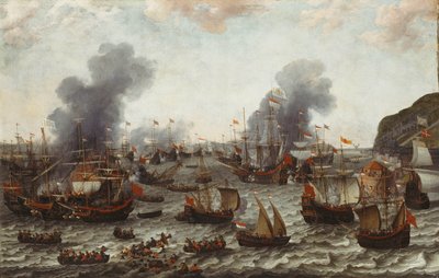 The Battle of Gibraltar, Between the Dutch and Spanish Fleets, 25th April 1607 by Adam Willaerts