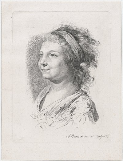 Portrait of Maria Anna Schaubach by Adam von Bartsch