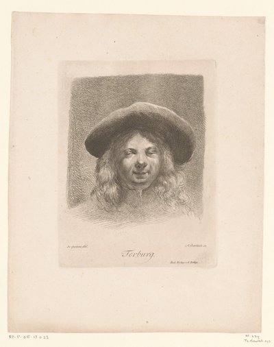 Portrait of Moses ter Borch by Adam von Bartsch