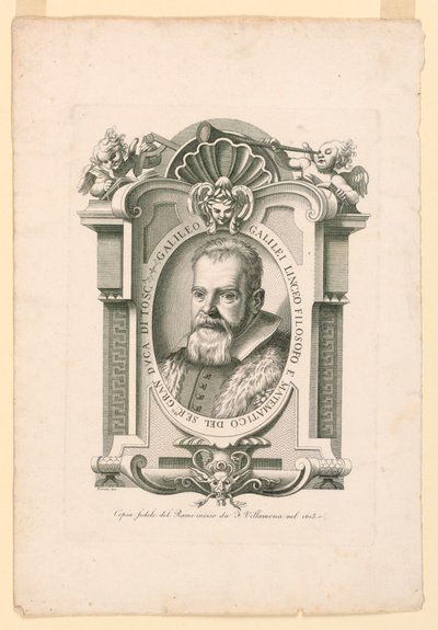 Portrait of Galileo Galilei (1562-1642) by Adamo Fioroni, active first half of 19th century