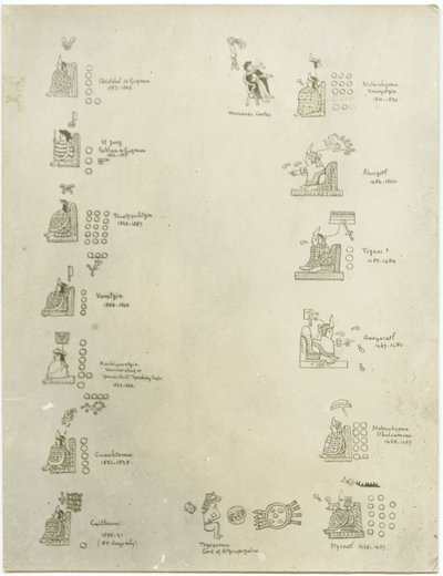 A list of gold jewellery as a tribute by Adela Breton
