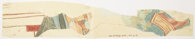 Copy of a Fragment of Wall Painting at Casa de las Monjas, Chichen Itza, Yucatan, Mexico by Adela Breton