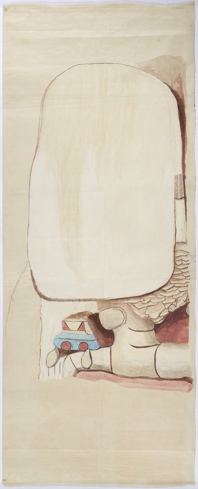 Copy of the Stucco Facade of the Temple on the Pyramid at Acanceh Full Scale by Adela Breton