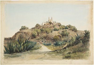 Great Pyramid and Church, Cholula by Adela Breton
