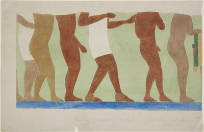 Painting of part of a mural (human sacrifice) Upper Temple Ball Court 
