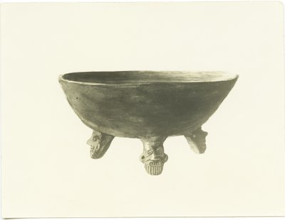 Pot from Patamban, Zahuayo and obsidian flakes Mound of Guadalupe, Etzatlan, Churumuco, Michoacan, Mexico by Adela Breton