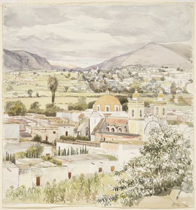 Town of Tlaxcala, Mexico 1894 by Adela Breton
