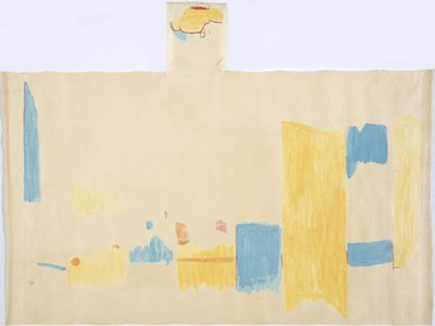 Tracing of a painting from the central panel, East Wall, Upper Temple of the Jaguars, Chichen Itza, Mexico by Adela Breton