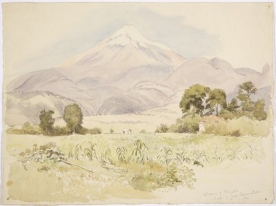 Volcano Orizaba, near S Juan, Coscomatepec, Mexico by Adela Breton