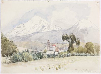 Volcano of Orizaba from San Andrés, Chalchicomula by Adela Breton