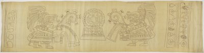 Wall Painting from Teotihuacan, Mexico State Casa de Barrios - House of Priests by Adela Breton