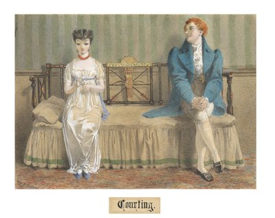 Courting by Adelaide Claxton