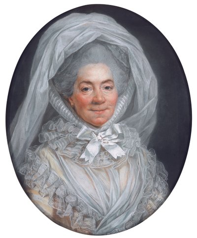 Portrait of a lady, known as Madame Poisson, mother of Madame de Pompadour by Adelaide Labille Guiard