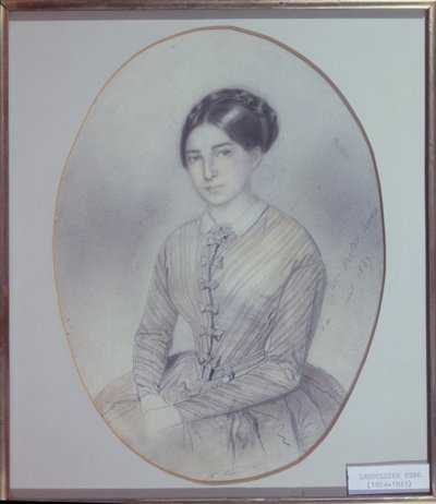 Posthumous Portrait of Leopoldine Hugo (1824-43) by Adele Julie Hugo