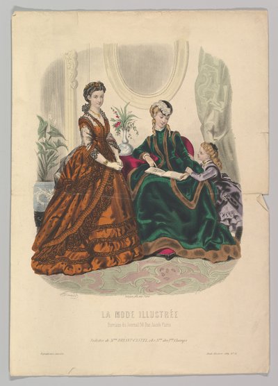 No. 51 from La Mode Illustrée by Adèle Anaïs Colin