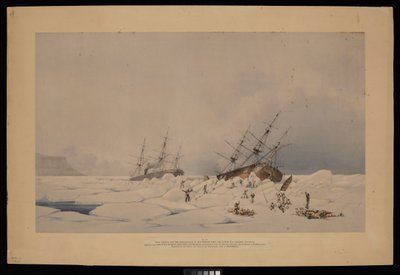 H.M.S. Phoenix and the Breadalbane at the Moment When the Latter Was Crushed and Sunk by Admiral Edward Augustus (after) Inglefield