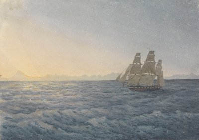 Andes, Aconcagua Peak Distant 170 Miles, June 18th 1849 by Admiral Sir Edward Gennys Fanshawe