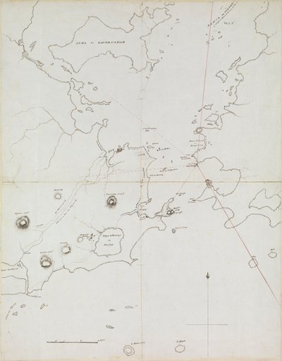 Chart of the Harbour of Rio de Janeiro, Brazil by Admiral Sir Edward Gennys Fanshawe